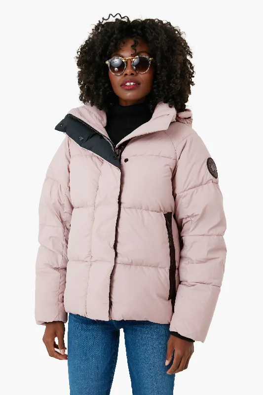Women's Elegant Formal Outfit Black Label Lucent Rose Junction Parka