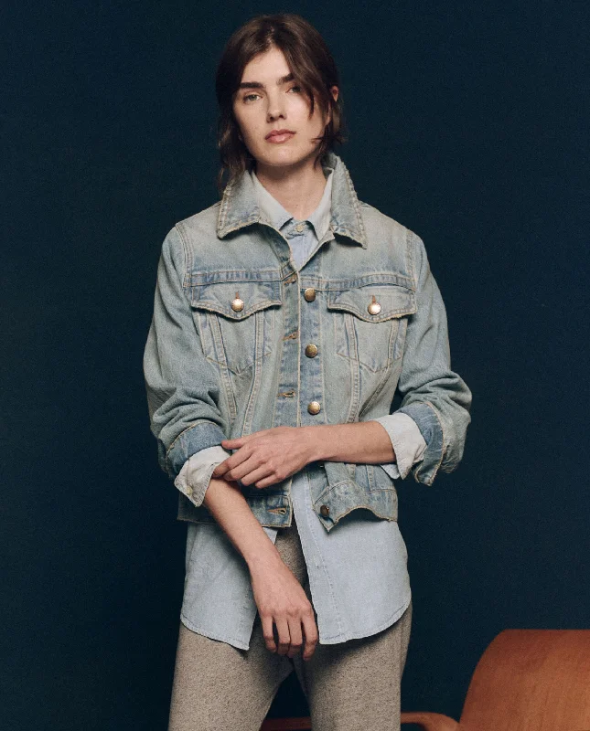 Women's Plus-Size Outfit The Slouchy Jean Jacket. -- Great Plains Wash