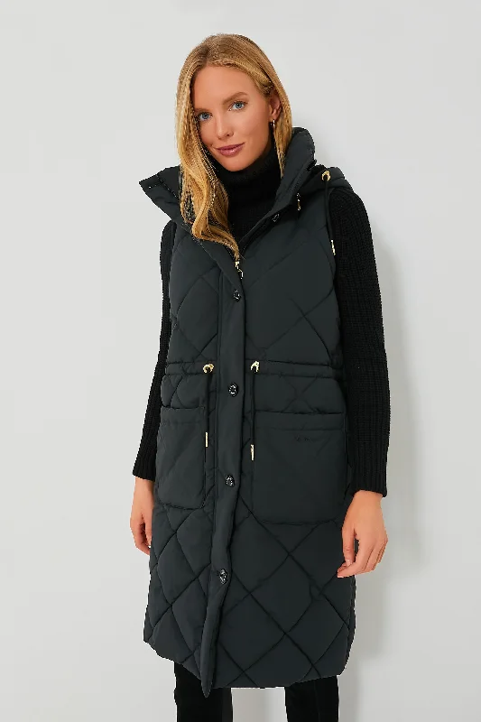 Women's Vintage Attire Black Orinsay Gilet