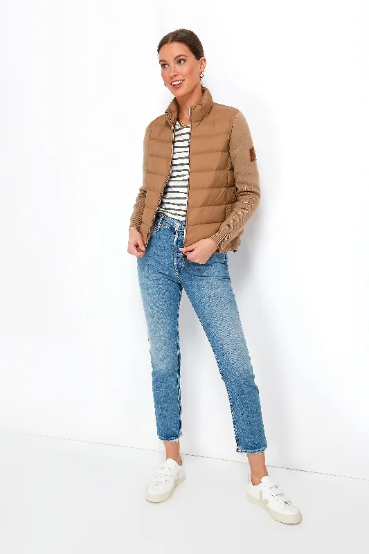 Women's Vintage-Inspired Outfit Dark Camel Oceane-Z Jacket