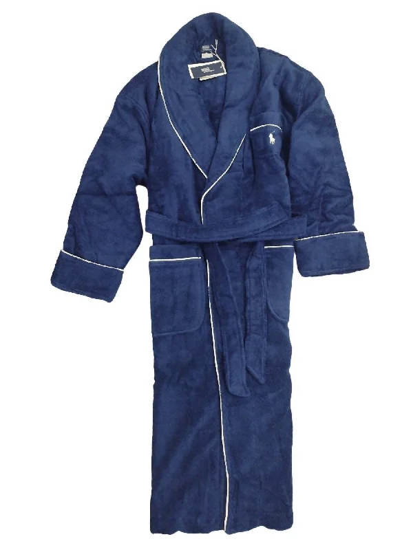 Women's Urban Clothing Women's Essentials Cotton Robe In Navy