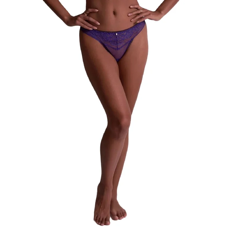 Women's Activewear Garments Illusion Fave Tanga Panties In Ultra Violet