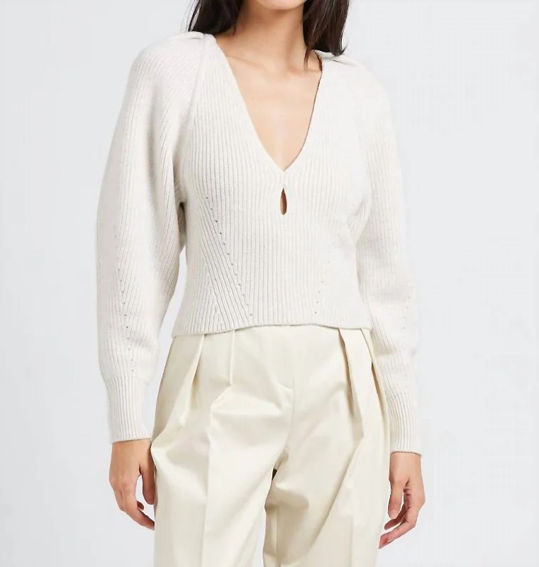 Women's Contemporary Clothing Adsila Sweater In Ecru
