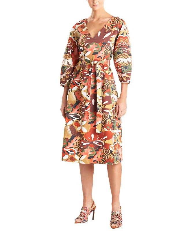 Trendy Boutique Online NATORI Lantern Sleeve Dress