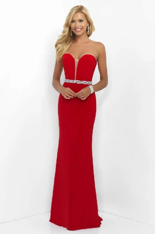 Luxe Women's Fashion Blush by Alexia Designs - 11010SC Strapless Bodycon Full Length Dress