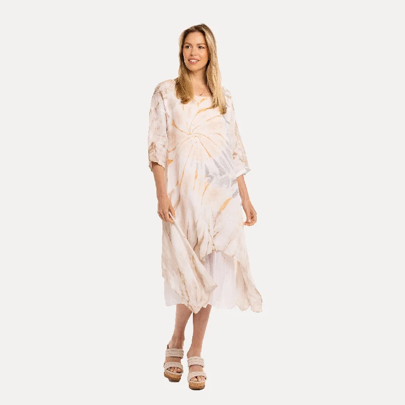 Unleash Your Style M Made in Italy — Women's Woven Three-Quarter Sleeve Dress