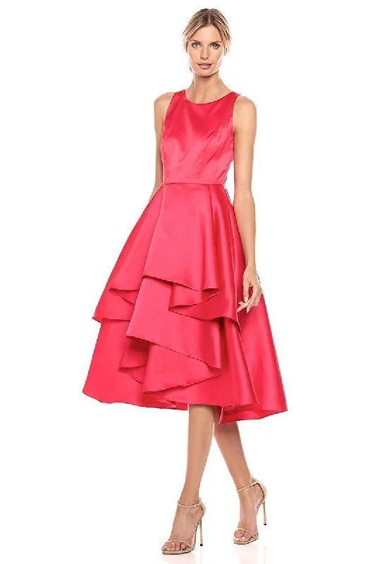 Fashion Sale Adrianna Papell - Fit and Flare Tiered Tea Length Dress AP1E201685SC