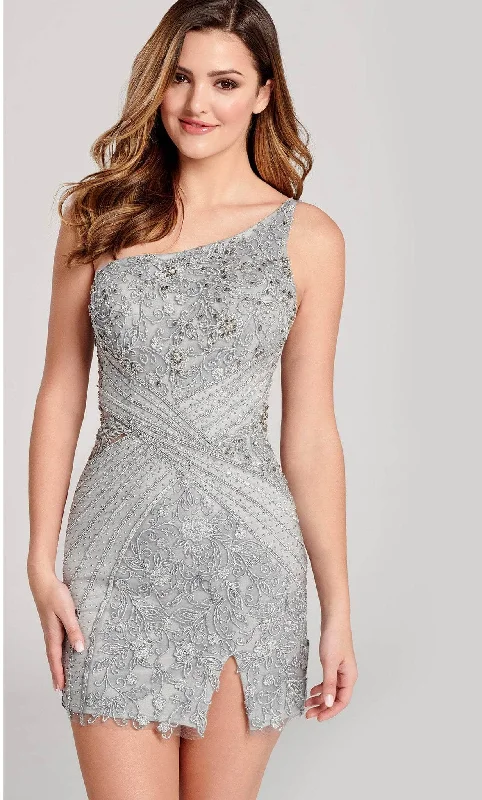 Quality Driven Apparel Ellie Wilde EW22013S - One Sleeve Dress