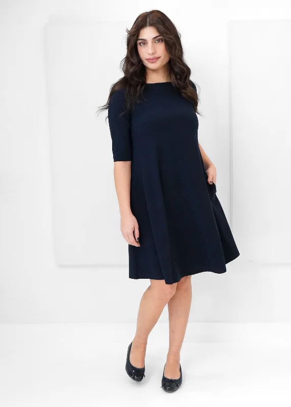 Clothes For Woman Sympli - Nu Trapeze Elbow Sleeve Dress