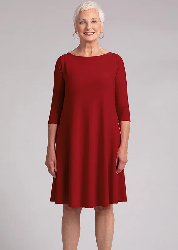 Trendy Fashion For Women Sympli - Nu Trapeze 3/4 Sleeve Dress
