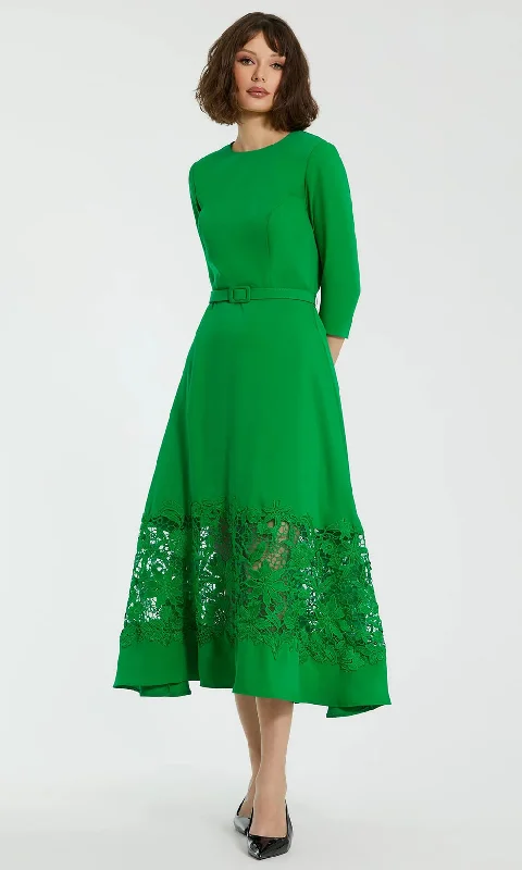 Exclusive Online Sale Mac Duggal 21001 - Jewel Neck Tea-Length Dress