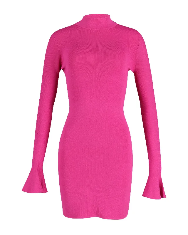 Women's Online Boutique Michael Kors Bell-sleeve Dress in Pink Viscose