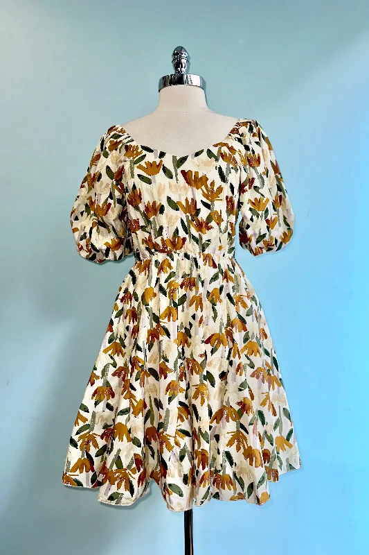 Women's Clothing Sale Online Maple Leaf Print Knee Length Dress