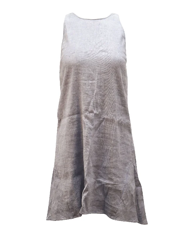 Fashion For Every Occasion Theory Swing Dress in Blue Linen