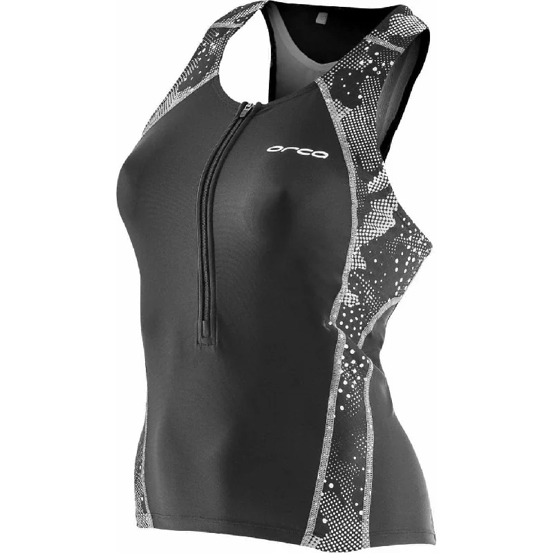 Women's Active Garments For Workouts Orca Core Womens Support Tri Vest Tank Top - Black