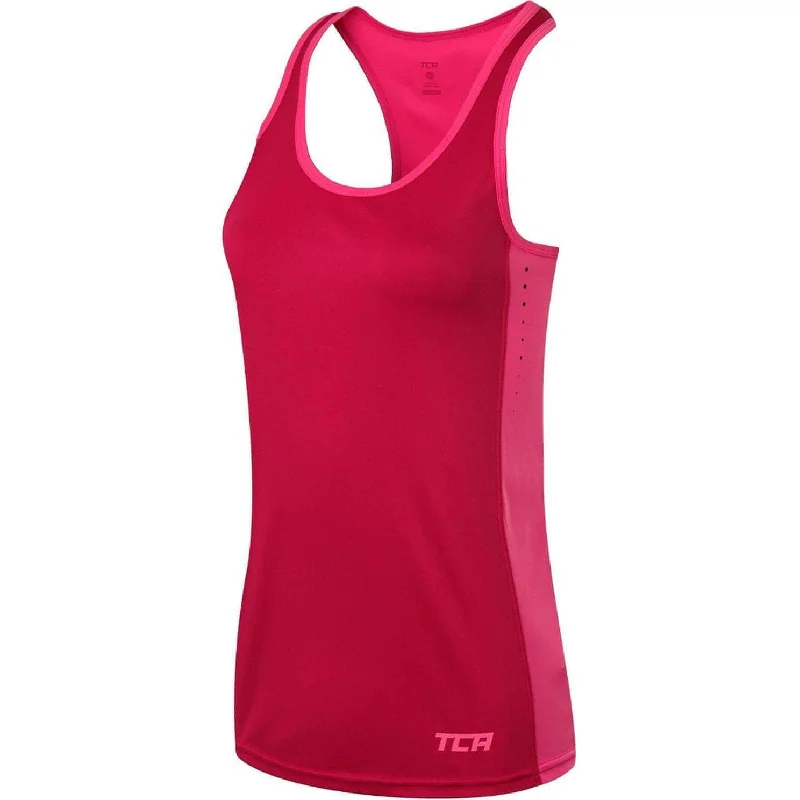 Women's Elegant Apparel TCA Laser Tech Lightweight Womens Running Vest - Pink