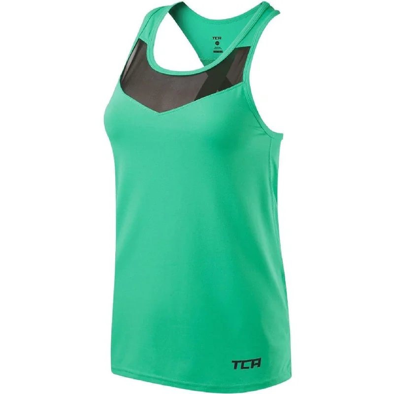 Casual Clothes For Women TCA MeshLuxe Womens Running Vest - Green