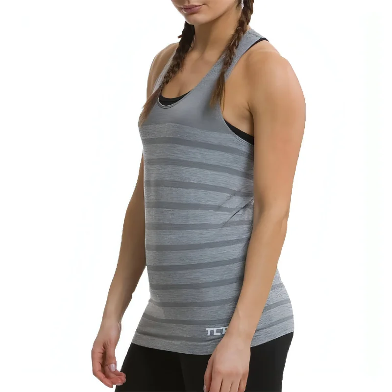 Women's Sports Apparel TCA QuickDry Superknit Womens Running Vest Tank Top - Grey